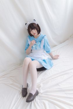 [COS福利] 二次元性感女神古川kagura - 藍色小貓女僕
